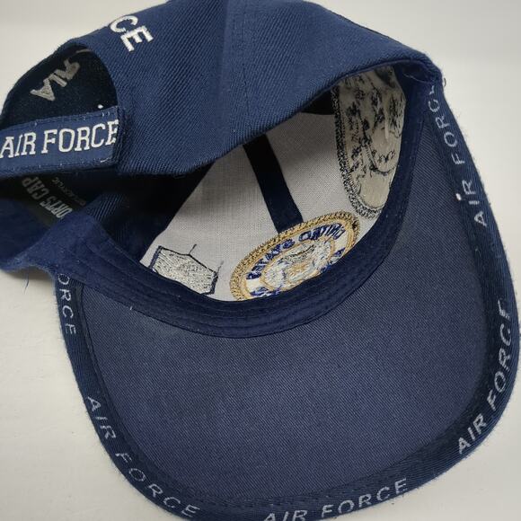 United States Air Force Baseball Cap Blue OS Adjustable Embroidered Sports Cap - Picture 6 of 8